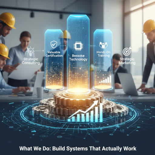 Diagram showing a complex process becoming simple with BSA's integrated solution